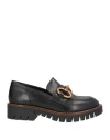 Anima Woman Loafers Black Size 6 Leather