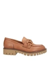 Anima Woman Loafers Tan Size 6 Leather In Brown