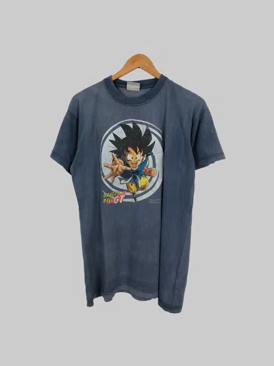 Pre-owned Anima X Cartoon Network Vintage 1996 Dragon Ball Gt (one Piece Sailor Moon Hunter) In Faded Blue