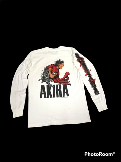 Pre-owned Anima X Movie Vintage 1988 Akira Bionic Arm Fruit Of The Loom Tag Shirt In White