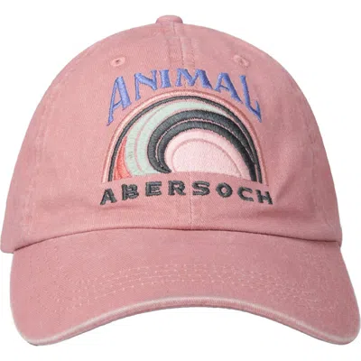 Animal Abersoch Logo Baseball Cap In Pink