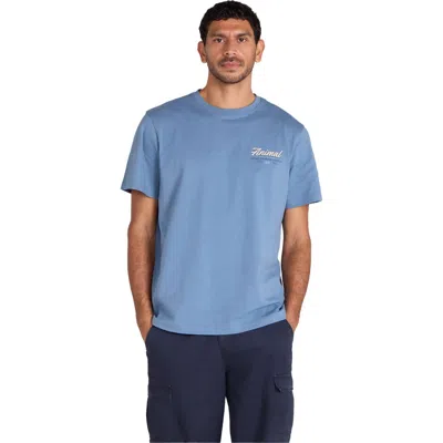 Animal Chase Logo Relaxed Fit T-shirt In Blue