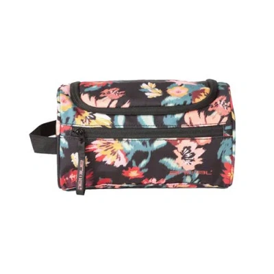 Animal Floral Toiletry Bag In Red