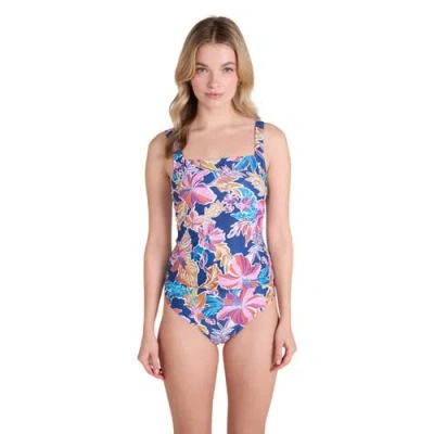 Animal Flowers Tankini Top In Multi