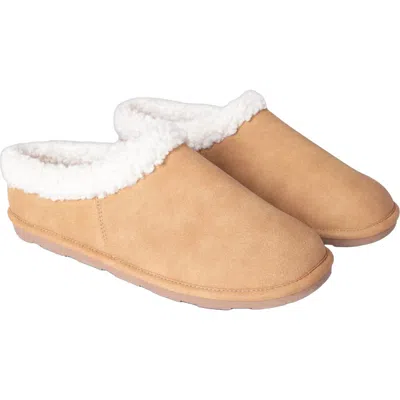 Animal Gender Inclusive Borg Lined Slippers In Brown