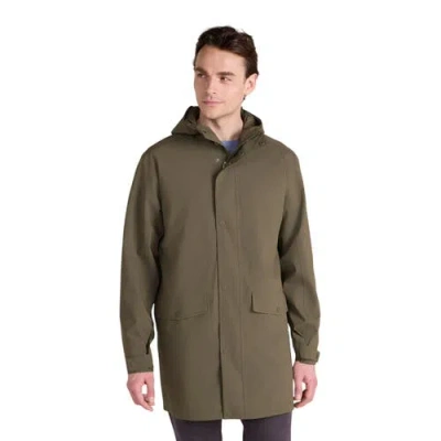 Animal Hyde Long Waterproof Jacket In Brown