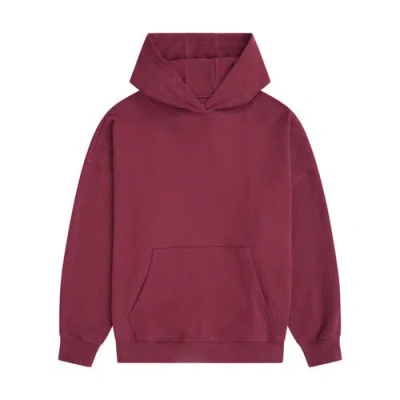 Animal Idol Drop Shoulder Hoodie In Burgundy