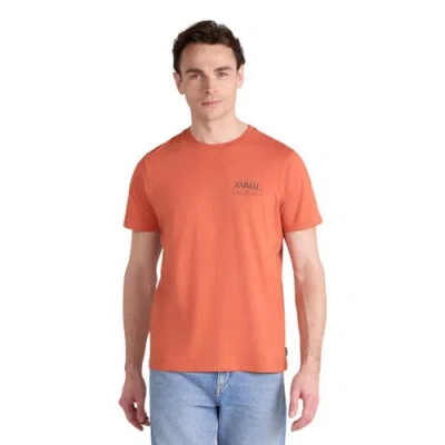 Animal Jacob Back Print Logo T-shirt In Orange