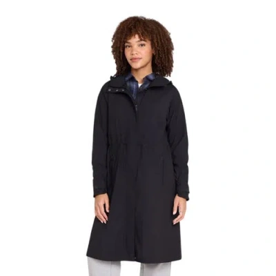 Animal Jade Long Length Waterproof Jacket In Black