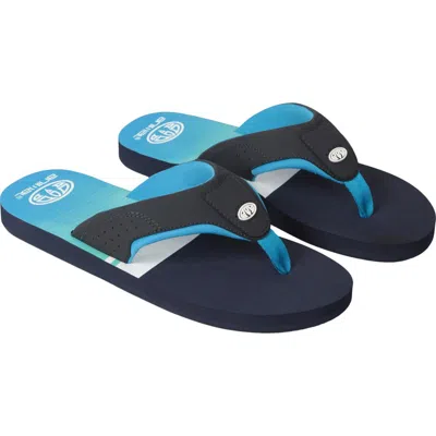 Animal Jekyl Colour Block Flip Flops In Blue