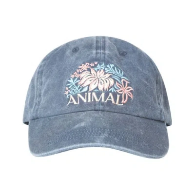 Animal Laura Embroidered Baseball Cap In Gray