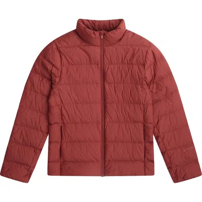 Animal Lightweight Packable Down Jacket In Red