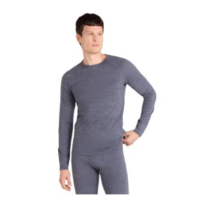Animal Merino Wool Base Layer Top In Blue