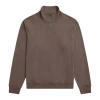 Animal Sid Half Zip Sweatshirt In Brown