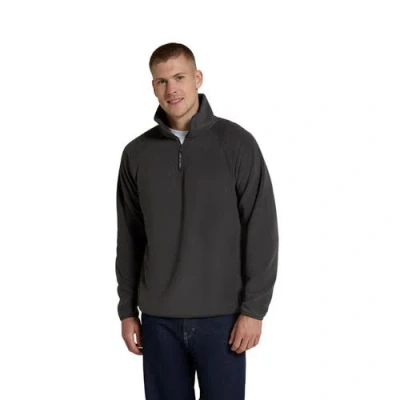 Animal Stockholm Half Zip Fleece Top In Gray