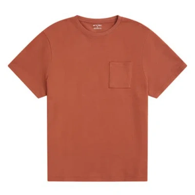 Animal Textured Chest Pocket T-shirt In Brown
