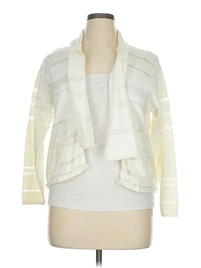 Pre-owned Animale Cardigan Sweater In Ivory