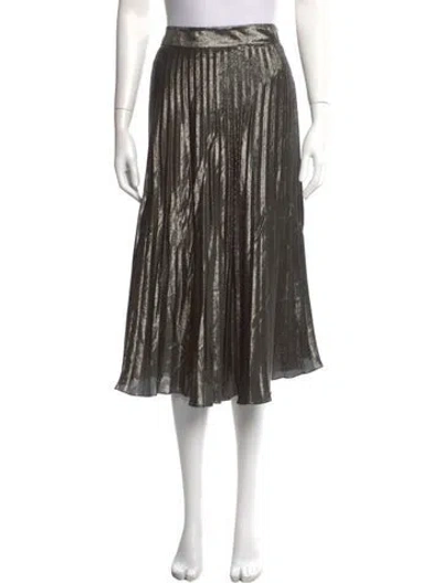 Pre-owned Animale Silk Midi Length Skirt In Multi