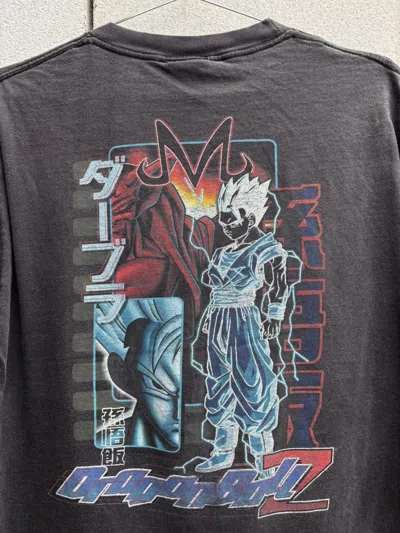 Pre-owned Anime Faded Dragonball Z Gohan 2001 T-shirt  Manga In Black