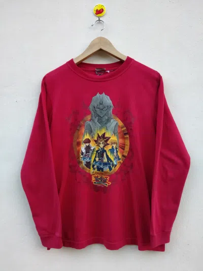 Pre-owned Anime Vintage 1996 Yu-gi-oh Long Sleeve Tee In Multi
