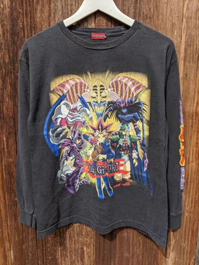 Pre-owned Anime Vintage 90's  Yu-gi-oh Longsleeve In Black