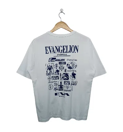 Pre-owned Anime Vintage Evangelion : 3.0+1.0 Thrice Upon A Time Tee Gundam In White