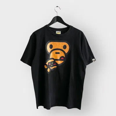 Pre-owned Anime X Bape Steal! 2015 Bape Jumbo Baby Milo "pizza" Tee (l)