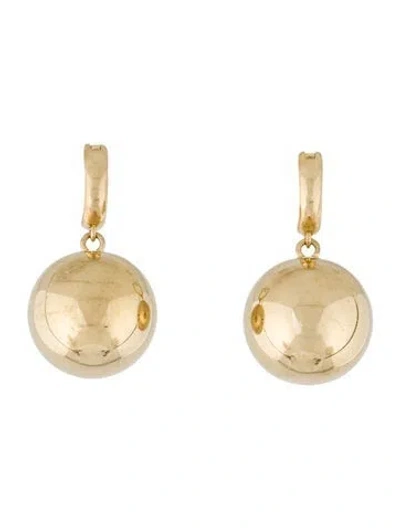 Pre-owned Anine Bing 14k Ball Drop Earrings In Multi