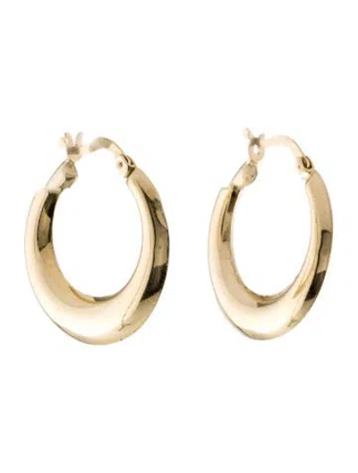 Pre-owned Anine Bing 14k Hoop Earrings In Multi