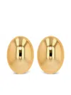 Anine Bing Large Oval Dome Earrings In Gold In Gold