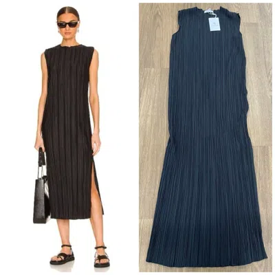 Pre-owned Anine Bing $299  Black Melaine Sleeveless Midi Dress Size: Medium