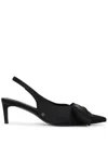 Anine Bing Nina Heels With Bow Heels Black In Black
