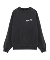 Anine Bing Jaci Daydreams Sweatshirt Washed Black In Black