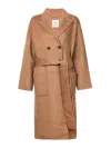 Anine Bing Womens Brown Dylan Double-breasted Relaxed-fit Wool And Cashmere Coat In Brown