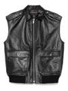 Anine Bing Sonnie Black Leather Gilet