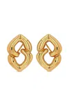 Anine Bing Abstract Heart Earrings In Gold