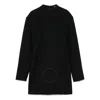 Anine Bing Adeline Virgin Wool Blend Mini Dress In Black