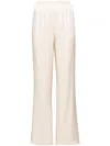 Anine Bing Aden Silk-blend Charmeuse Wide-leg Pants