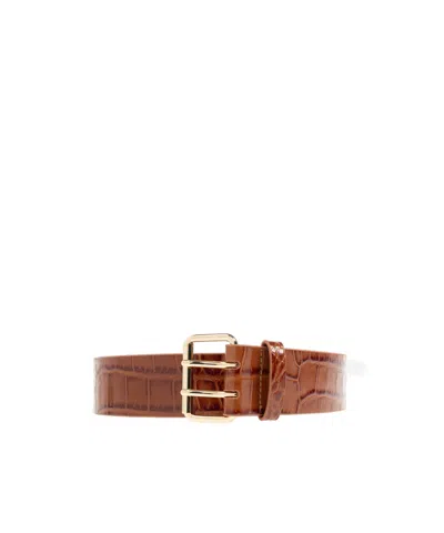 Anine Bing Leather Belt In Brown