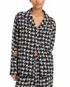 ANINE BING AIDEN SHIRT IN HOUNDSTOOTH