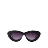 Anine Bing Alba Sunglasses - Acetate - Black In Black