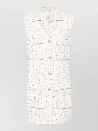 ANINE BING ALDEN DRESS SLEEVELESS TEXTURED LARGE POCKETS