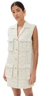 Anine Bing Alden Dress In White/black