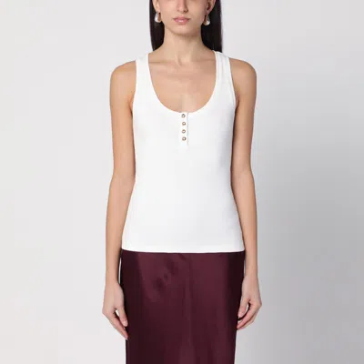 ANINE BING ALESSIA IVORY TANK TOP