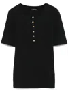 Anine Bing Black Short-sleeved T-shirt In Black