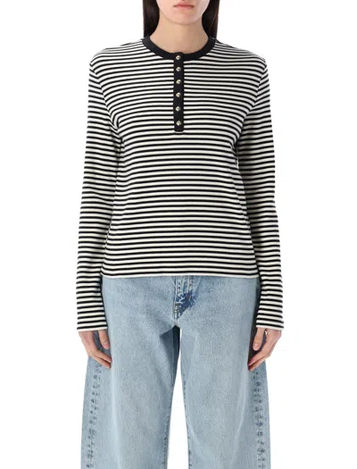 Anine Bing Lessia Long Sleeve T-shirt In Multicolor