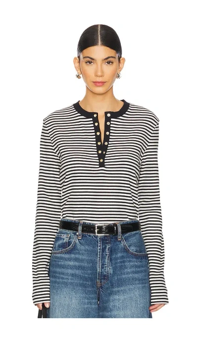ANINE BING ALESSIA LONG SLEEVE TEE