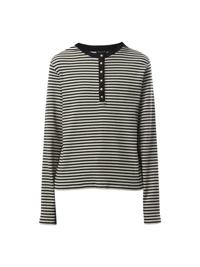 ANINE BING ALESSIA LONG SLEEVE TEE