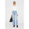 Anine Bing Alessia Long Sleeve Tee In White