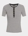 Anine Bing Alessia Striped Stretch-cotton T-shirt In Multi
